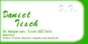 daniel tisch business card